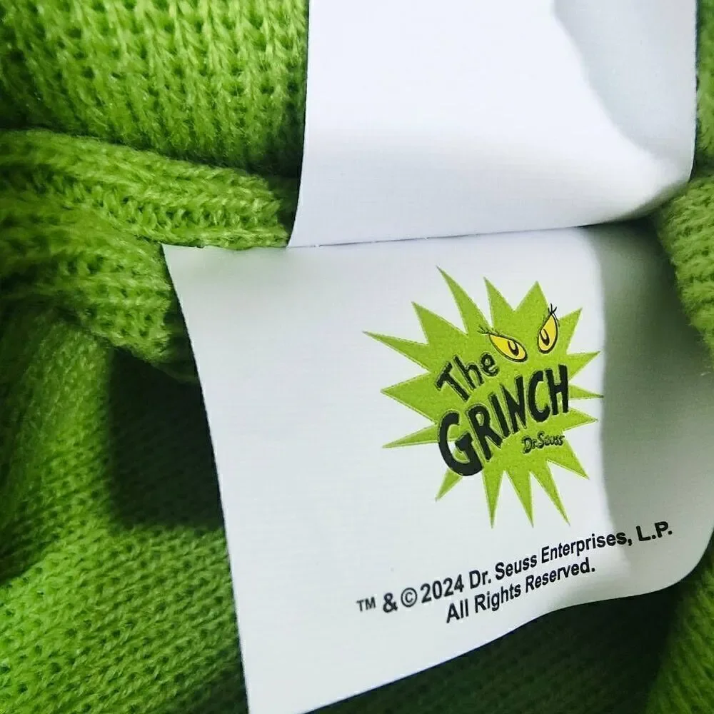 Dr. Seuss The Grinch Beanie Hat Glove Set -E
